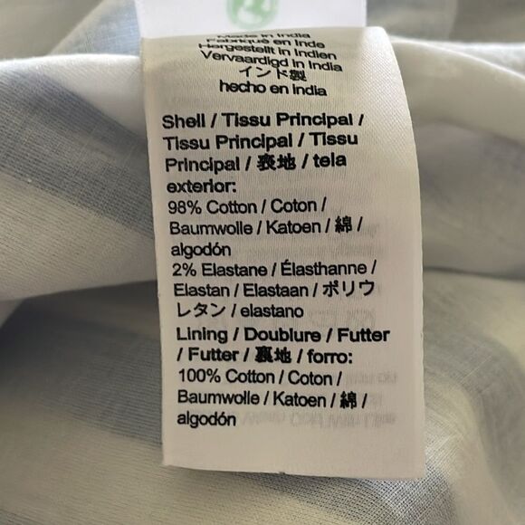 J. Crew Factory Tie-neck Mini Cotton Shift - Picture 4 of 5